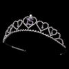 Sweet 15 Quinceanera Bridal Wedding Tiara Covered in Clear & Lavender Rhinestones 460