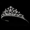 Shimmering Sweet 15 Quinceanera Light Amethyst Rhinestone Bridal Wedding Tiara in Silver 466