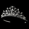 Shimmering Sweet 16 Clear Rhinestone Bridal Wedding Tiara in Silver 466