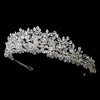 Crystal and Rhinestone Floral Bridal Wedding Tiara HP 4706 Silver
