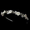 Ivory Pearl & Rhinestone Flower Bridal Wedding Headband 485