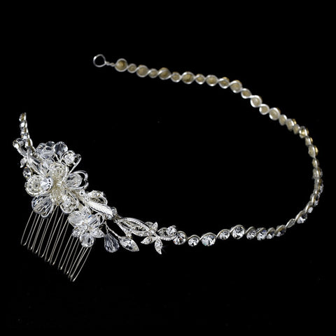 Rhinestone Bridal Wedding Headband with Side Ornament HP 5229