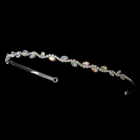 Silver and AB Bridal Wedding Headband HP 6008