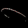 Wavy Dark Red Stone Bridal Wedding Tiara HP 6008