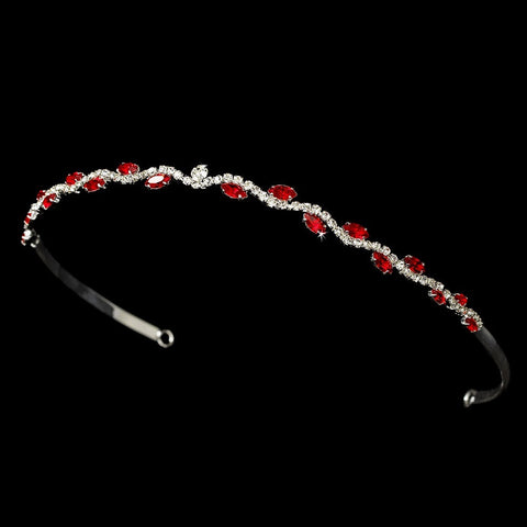 Elegant Light Red Crystal Bridal Wedding Tiara Bridal Wedding Headband HP-6008