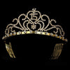 Radiant Gold Rhinestone Birthday Bridal Wedding Tiara Available in Sweet 15 or 16 Silver 6031