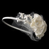 * Ivory Flower Headpiece Bridal Wedding Headband 617