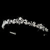 * Silver Clear Headpiece Bridal Wedding Tiara 6213