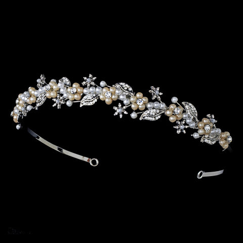 * Modern Bridal Wedding Tiara HP 6226 Rum