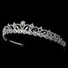 * Silver Plated Bridal Wedding Tiara HP 6248