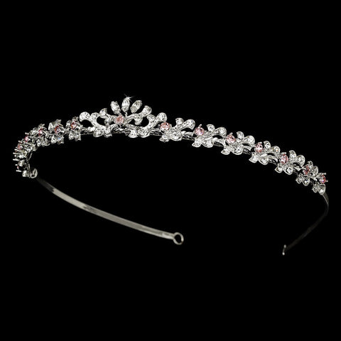 * Pink Bridal Wedding Tiara HP 6269