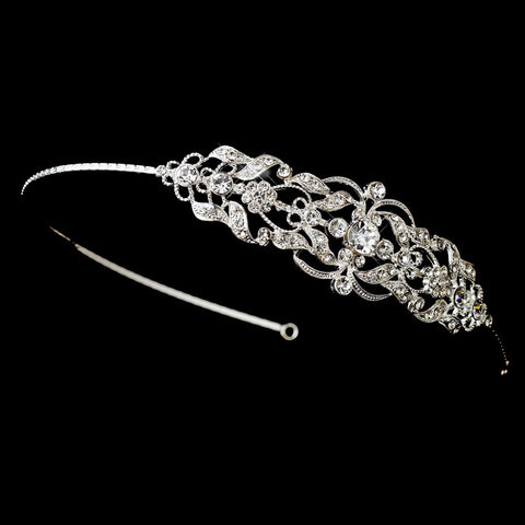 Silver Clear Headpiece Bridal Wedding Headband 632