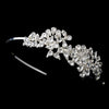Rhinestone Floral Side Accented Bridal Wedding Headband HP 635
