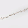 Silver Rhinestone & Freshwater Pearl Vine Bridal Wedding Elastic Headband 6437