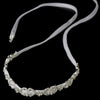 * Elegant White or Ivory Pearl Bridal Wedding Ribbon Bridal Wedding Headband 6469