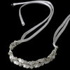 Fabulous Ivory & Clear Crystal Ribbon Bridal Wedding Headband 6470