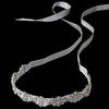 * Modern Vintage Crystal Bridal Wedding Ribbon White or Ivory Headband HP 6471