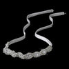 Crystal & Pearl Bridal Wedding White Ribbon Bridal Wedding Headband Headpiece 6474