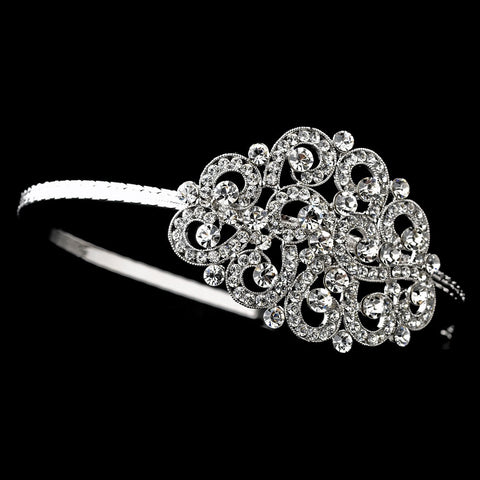 Silver Clear Headpiece 6548