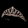 Sparkling All Pink Majestic Sweet 16 RhinestoneBridal Wedding Tiara in Silver 7032