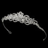 Silver Plated Floral Swarovski Bridal Wedding Tiara HP 7324