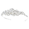 Silver Plated Floral Swarovski Bridal Wedding Tiara HP 7324