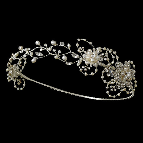 Silver and Freshwater Pearl Circlet HP 7673
