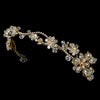 Golden AB Floral Bridal Wedding Headband HP 7802