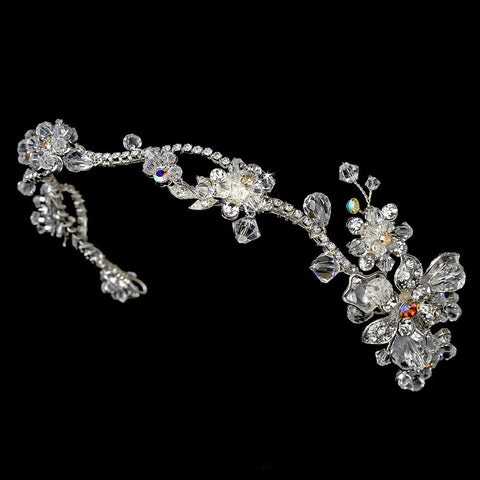 Silver Plated AB Bridal Wedding Headband HP 7802