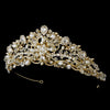 Stunning Gold Crystal Pearl & Rhinestone Headpiece HP 7825
