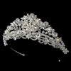 Silver Freshwater Pearl Jewelry & Bridal Wedding Tiara Set 7825