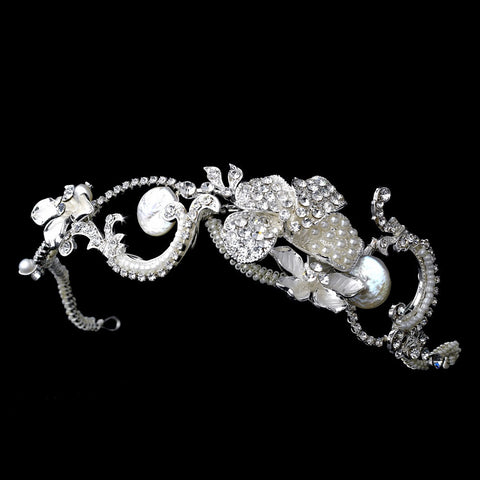 Silver Ivory Headpiece 8029
