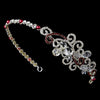 Red Crystal Bridal Wedding Tiara with Side Ornamentation HP 8101