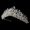 Freshwater Pearl and Rhinestone Bridal Wedding Tiara HP 8126