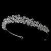 Glistening Two Row Swarovski Bridal Wedding Jewelry Set & Headband Set 8143