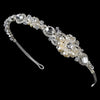 Silver Freshwater Pearl Bridal Wedding Tiara HP 8262