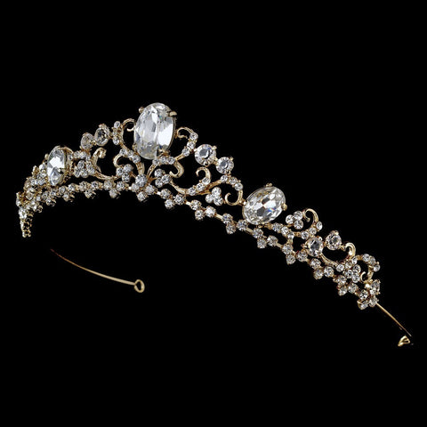 Gold or Silver Plated Bridal Wedding Tiara HP 8266
