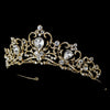 Beautiful Gold Crystal Bridal Wedding Jewelry Set 8322 & Bridal Wedding Tiara 8270