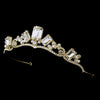 Gold Princess Rhinestone Majesty Bridal Wedding Tiara HP 8277