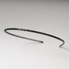 Dazzling Smoked Black Rhinestone Bridal Wedding Headband 8283