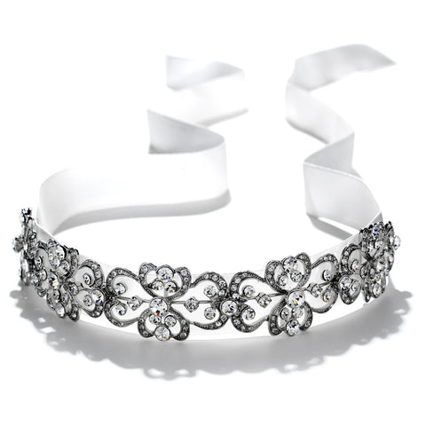 Vintage Rhinestone Bridal Wedding Ribbon Bridal Wedding Headband HP 8287