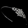 Silver Vintage Couture Rhinestone Bridal Wedding Side Accented Bridal Wedding Headband - HP 8335