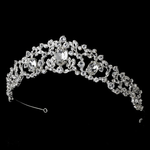 Elegant Silver Princess Rhinestone Sensation Bridal Wedding Tiara - HP 8342