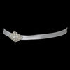 * Silver Bridal Wedding Headband Headpiece 8428 (White or Ivory)