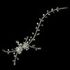 Silver Clear Crystal & Pearl Headpiece 908