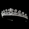 * Silver Rhinestone Bridal Wedding Tiara Headpiece Headpiece 953