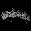 * Silver Clear Bridal Wedding Headband Headpiece 9785