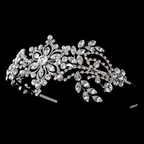 Headpiece 9998 Silver White
