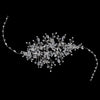Silver Clear Rhinestone Swarovski Crystal Bead Vine Bridal Wedding Hair Adornment