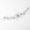 Silver Clear Rhinestone Swarovski Crystal Bead Vine Bridal Wedding Hair Adornment